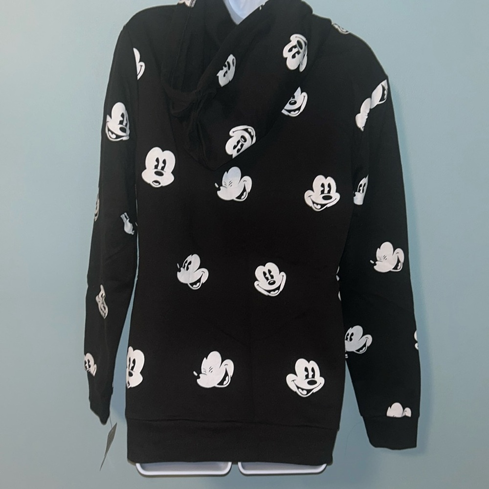 NWT Disney Mickey Mouse Women’s Black Hoodie Sweatshirt, size small - Picture 2 of 5